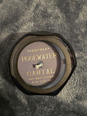 Paddywax Rosewater Santal Soy Candle — Brown
